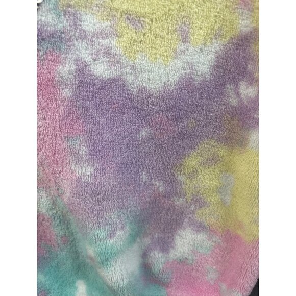 Tie‎ Dye Plush Hoodie with Sequin Unicorn Heart Girls - Picture 3 of 10